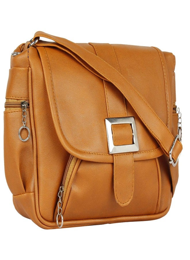 Spike Women's Sling Bag (Tan) - Image 4